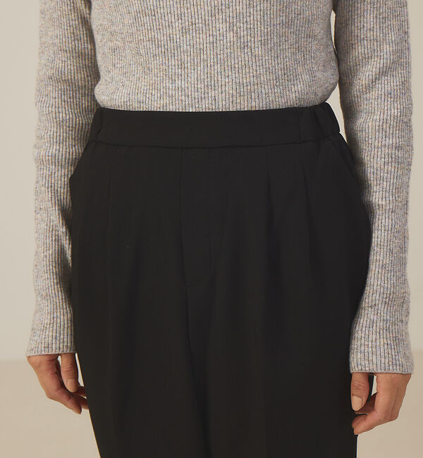 abahouse mavie「【感嘆パンツ】タックテーパードパンツ」|スラックス|