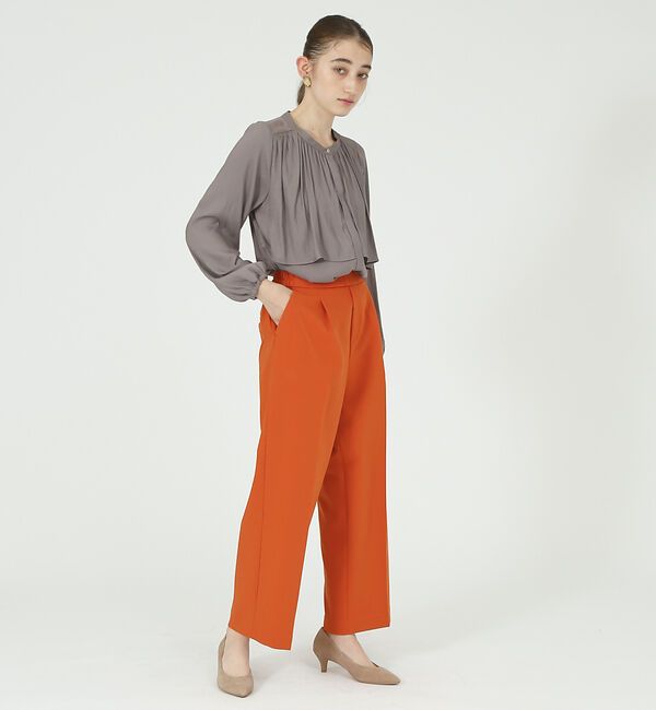 abahouse mavie「【感嘆パンツ】セミワイドパンツ」|スラックス|