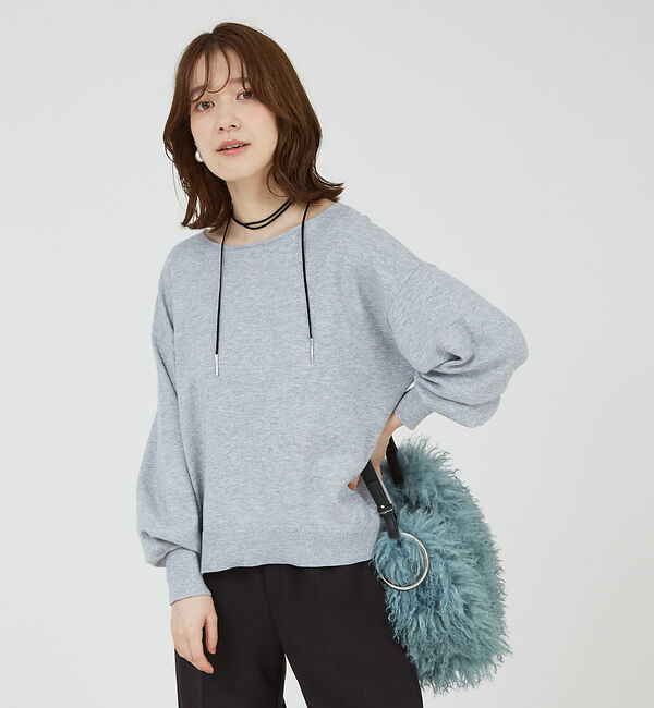 abahouse mavie「ラメMIXニットプルオーバー」|ニット・セーター|