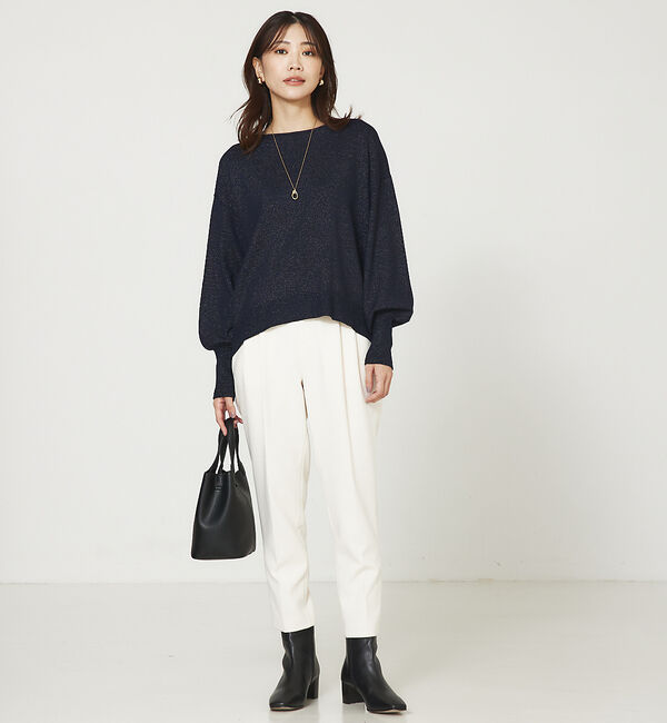 abahouse mavie「ラメMIXニットプルオーバー」|ニット・セーター|