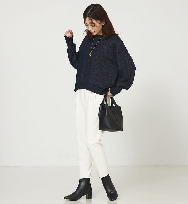 abahouse mavie「ラメMIXニットプルオーバー」|ニット・セーター|