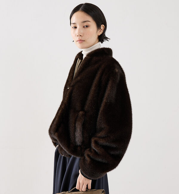 The Store by C' 「【COCUCA】フェイクファーブルゾン」|ブルゾン・スタジャン|