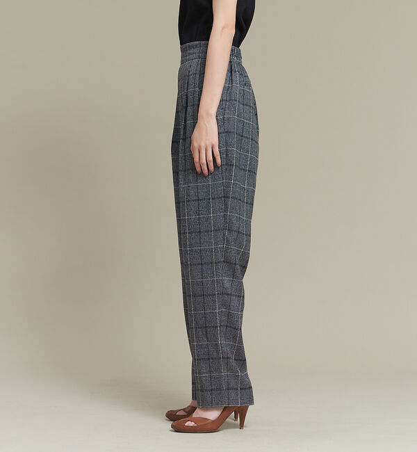 NOMINE「【セットアップ可能】チェックタックパンツ」|スラックス|