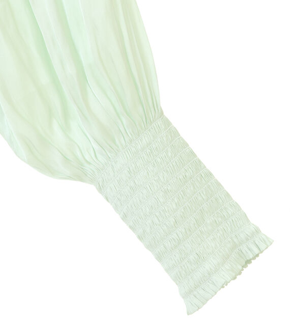 TIARA「ヴィンテージサテンギャザーブラウス」|シャツ・ブラウス|