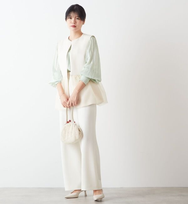 TIARA「ヴィンテージサテンギャザーブラウス」|シャツ・ブラウス|