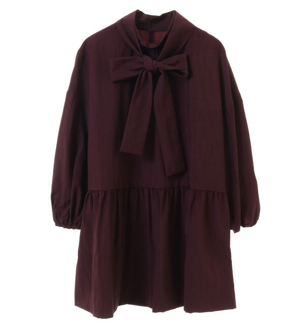 TIARA「ハイネックリボンペプラムブブラウス」|シャツ・ブラウス|