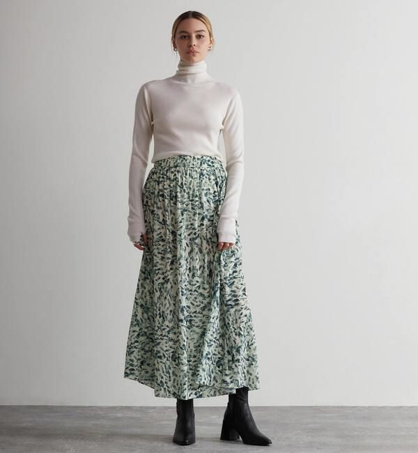 Liesse「リブニットタートル」|ニット・セーター|ホワイト