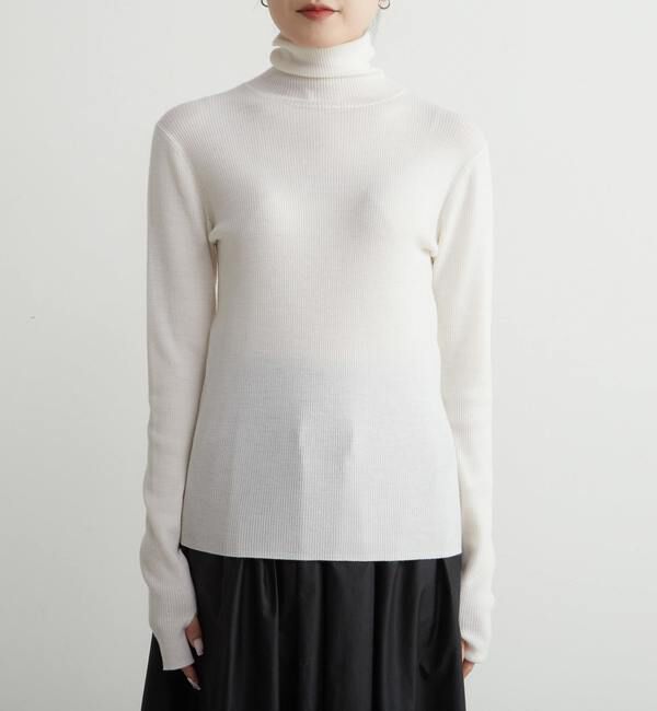 Liesse「リブニットタートル」|ニット・セーター|