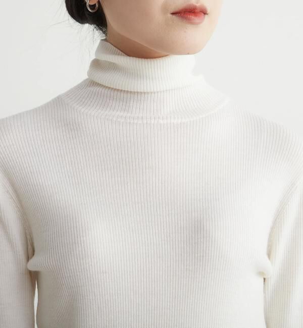 Liesse「リブニットタートル」|ニット・セーター|