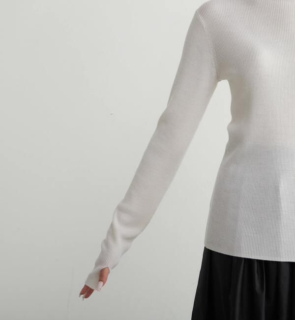 Liesse「リブニットタートル」|ニット・セーター|