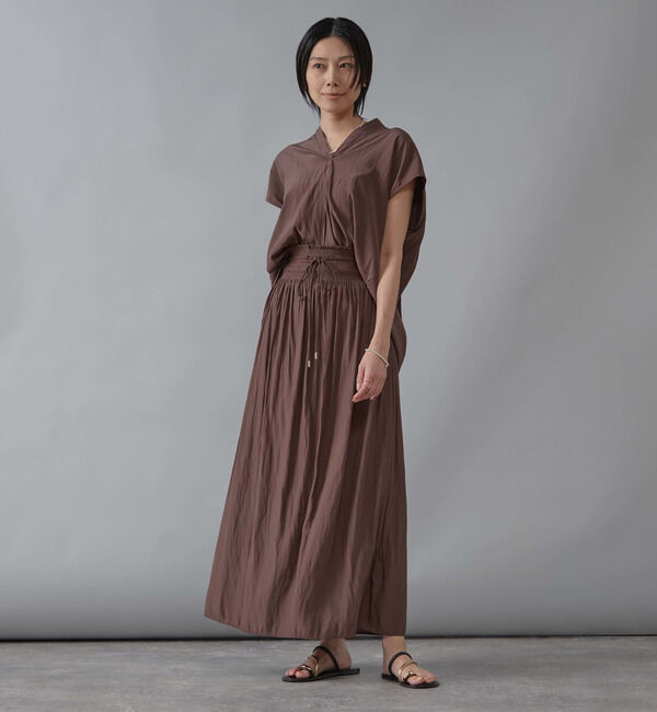 Liesse「シャーリングナロースカート」|スカート|