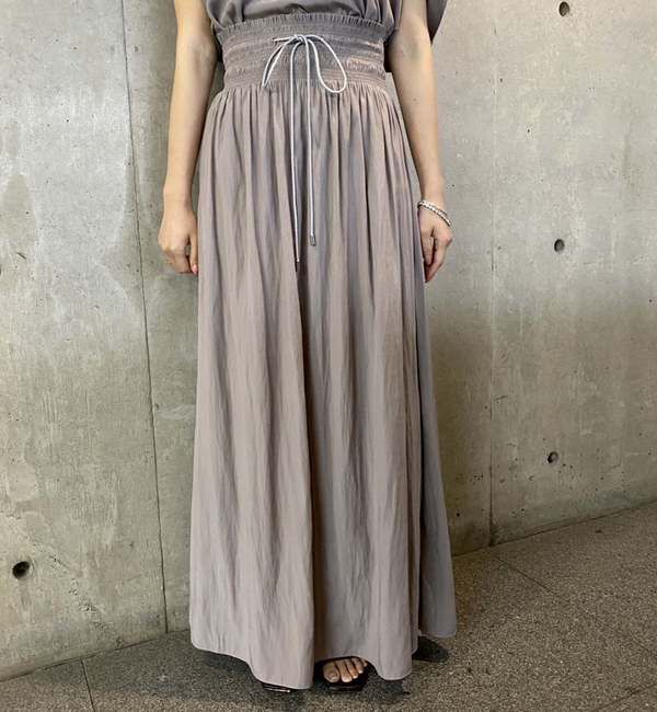 Liesse「シャーリングナロースカート」|スカート|