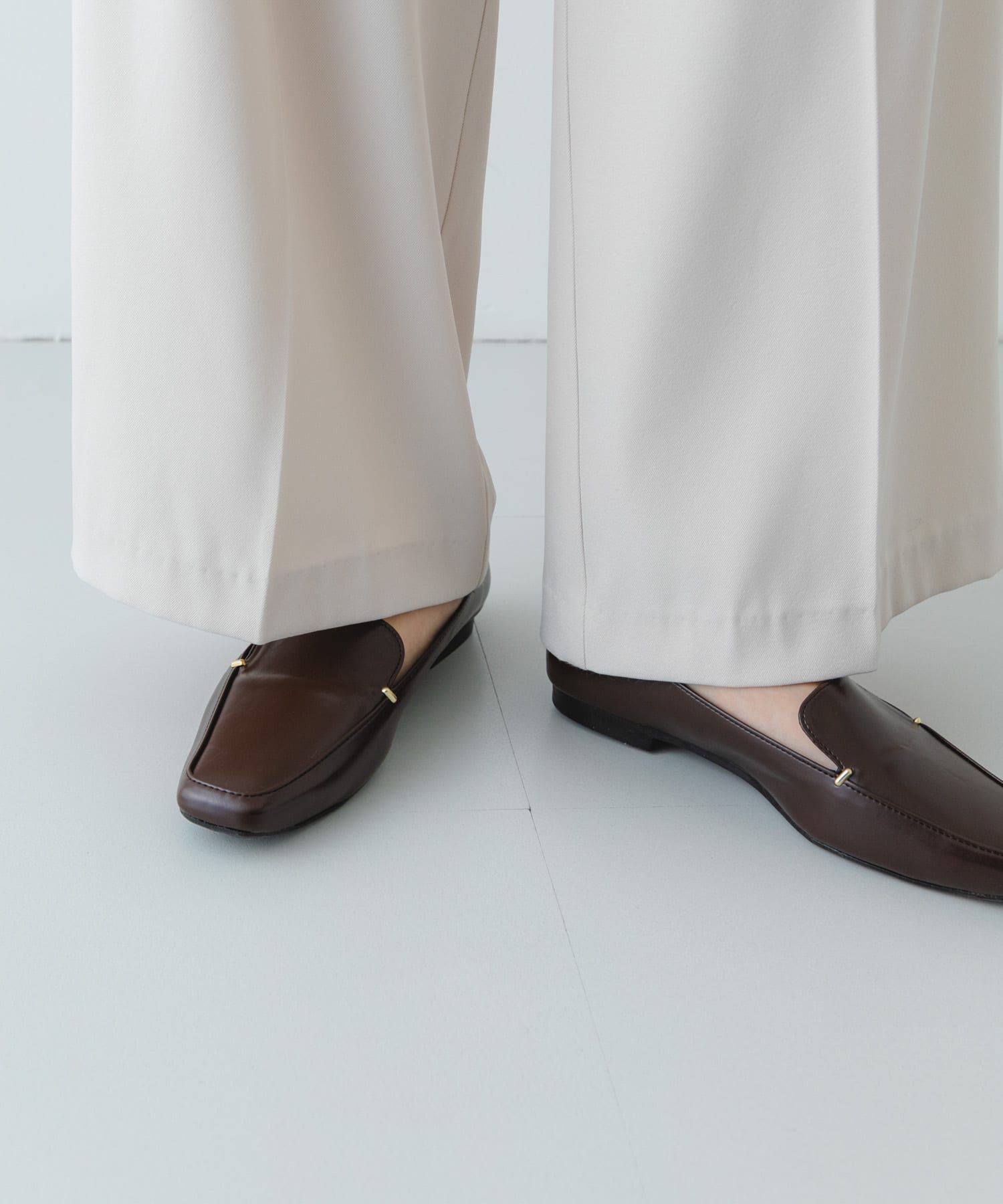 RODE SKO「『MADE IN JAPAN』スクエアトゥプチメタルローファー」|ローファー|