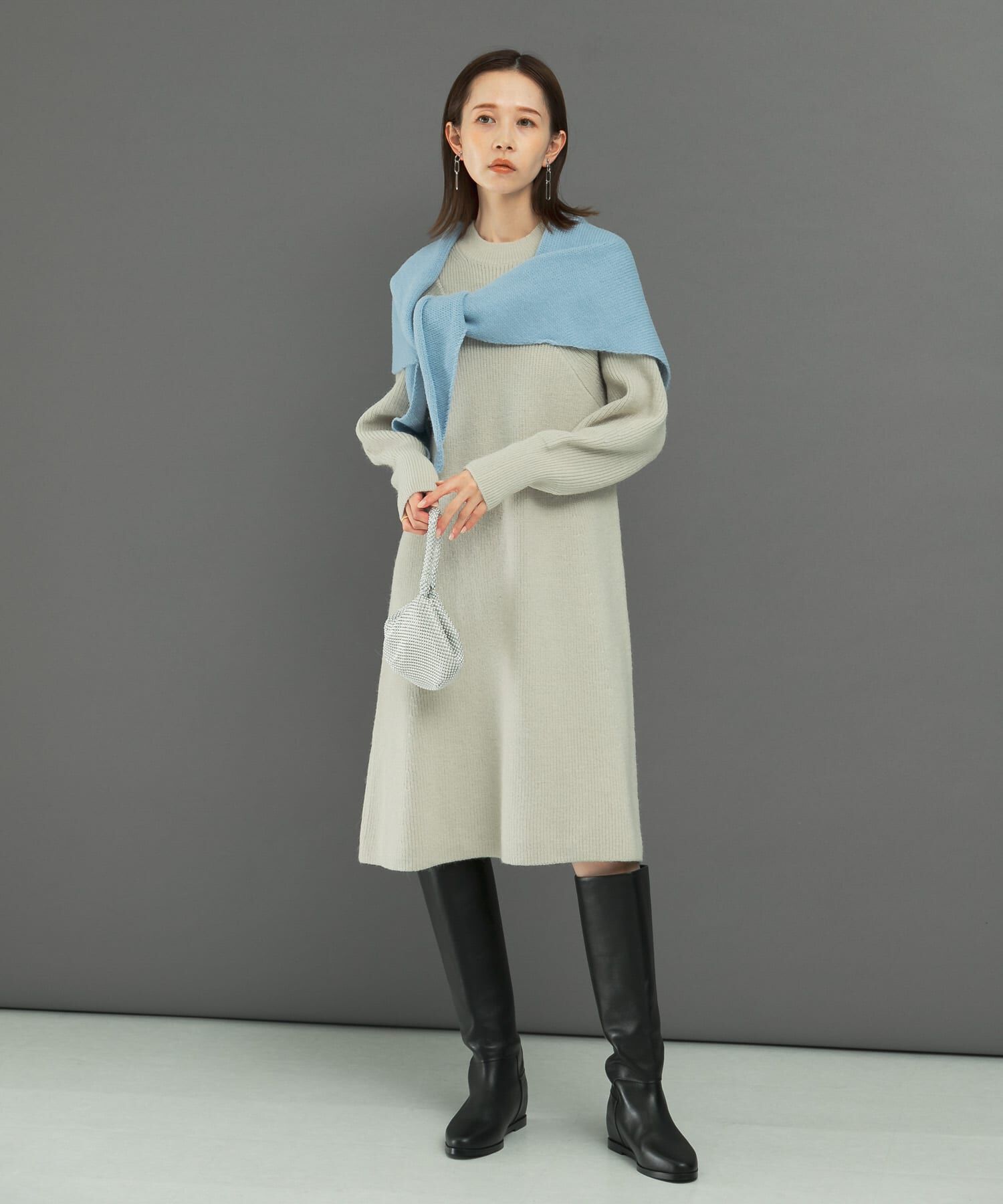 URBAN RESEARCH ROSSO「『WEB限定』畦ニットミニワンピース」|ワンピース|