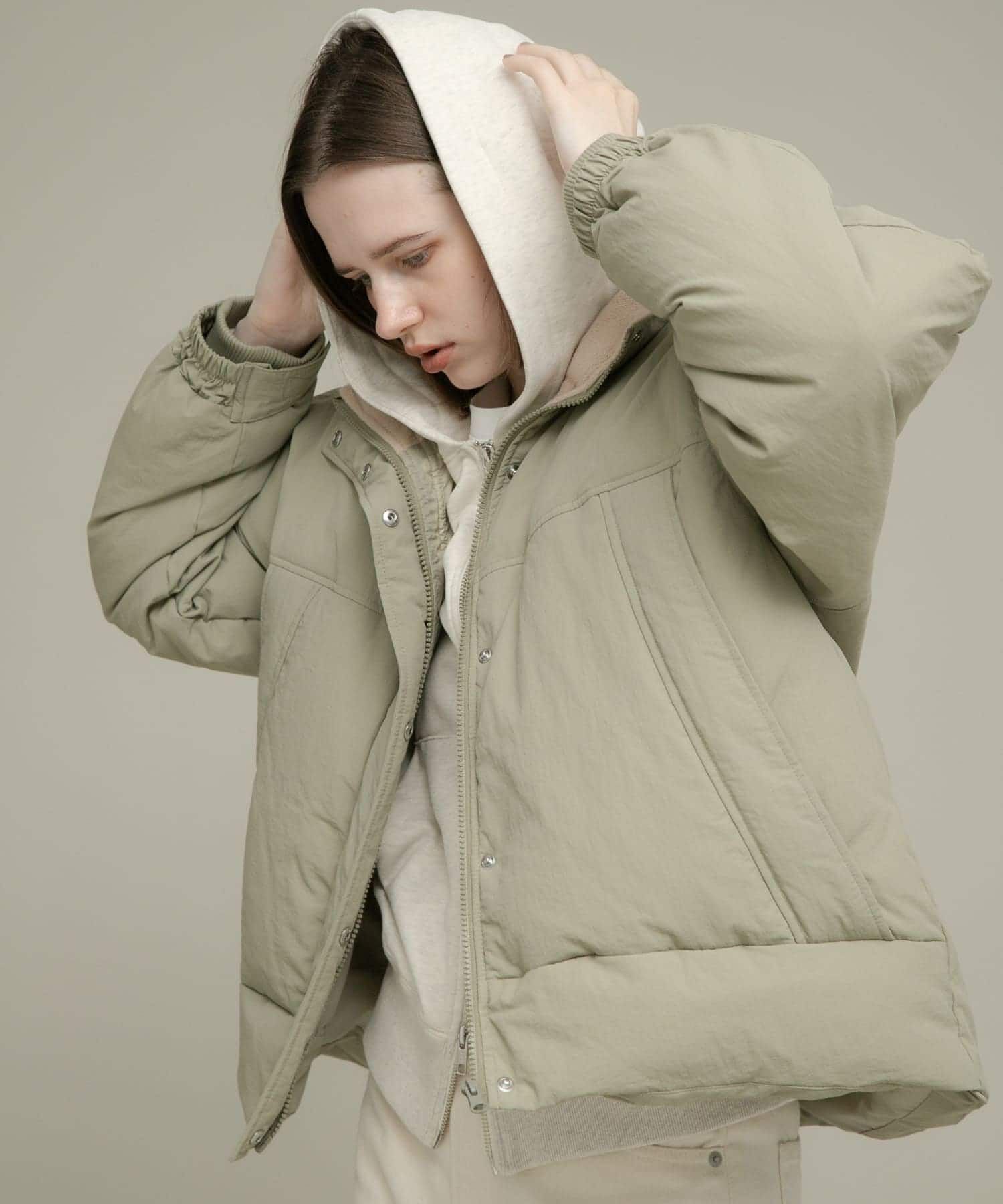 Sonny Label 「撥水スタンドダウンジャケット」|ダウン|ライトカーキ