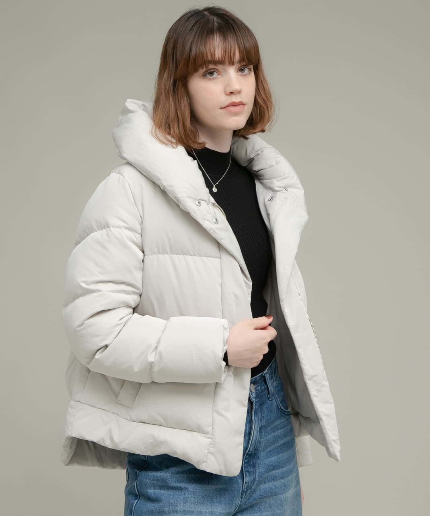 Sonny Label 「『WEB限定』撥水ショールカラーミディコート」|ダウン|