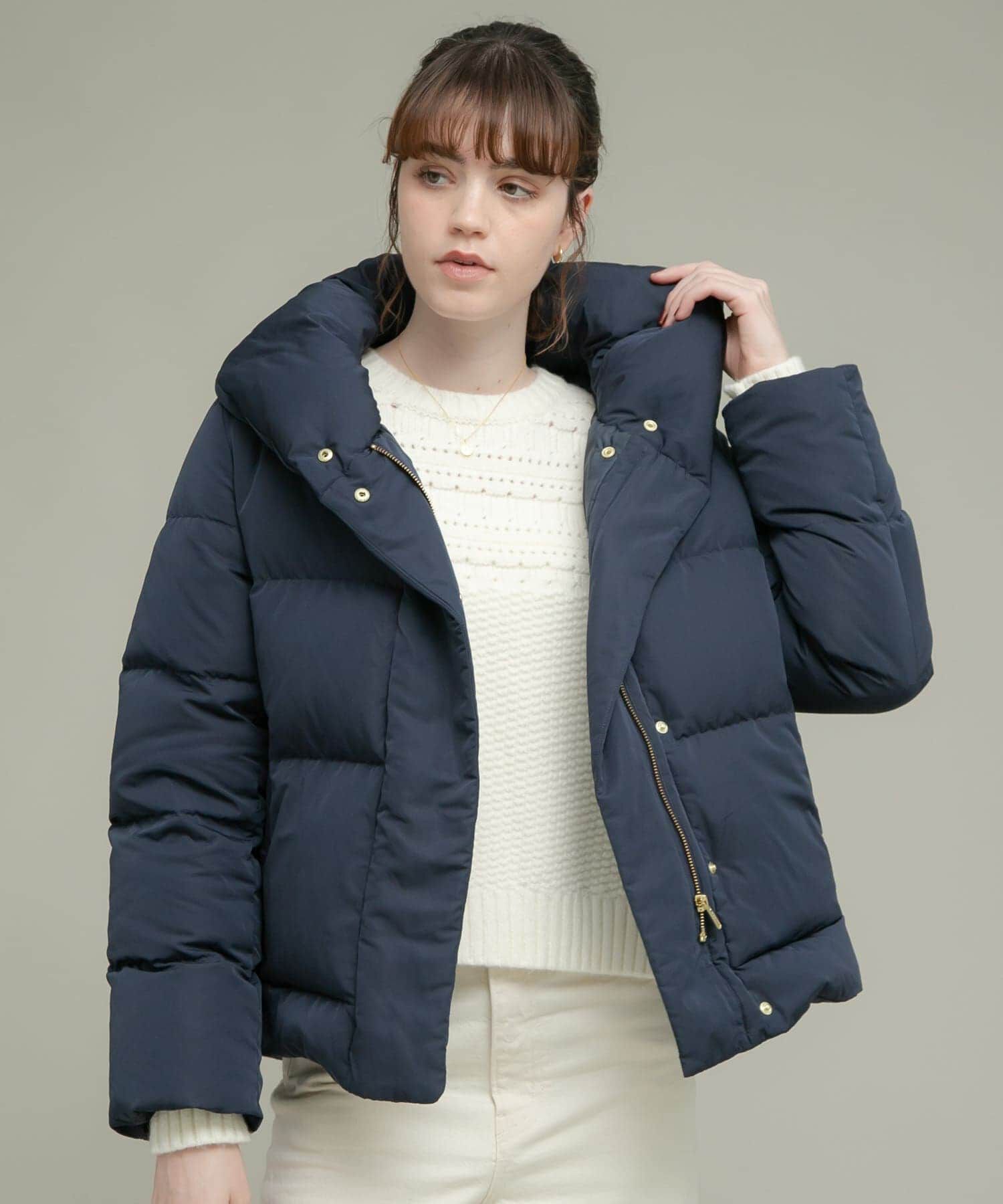 Sonny Label 「『WEB限定』撥水ショールカラーミディコート」|ダウン|