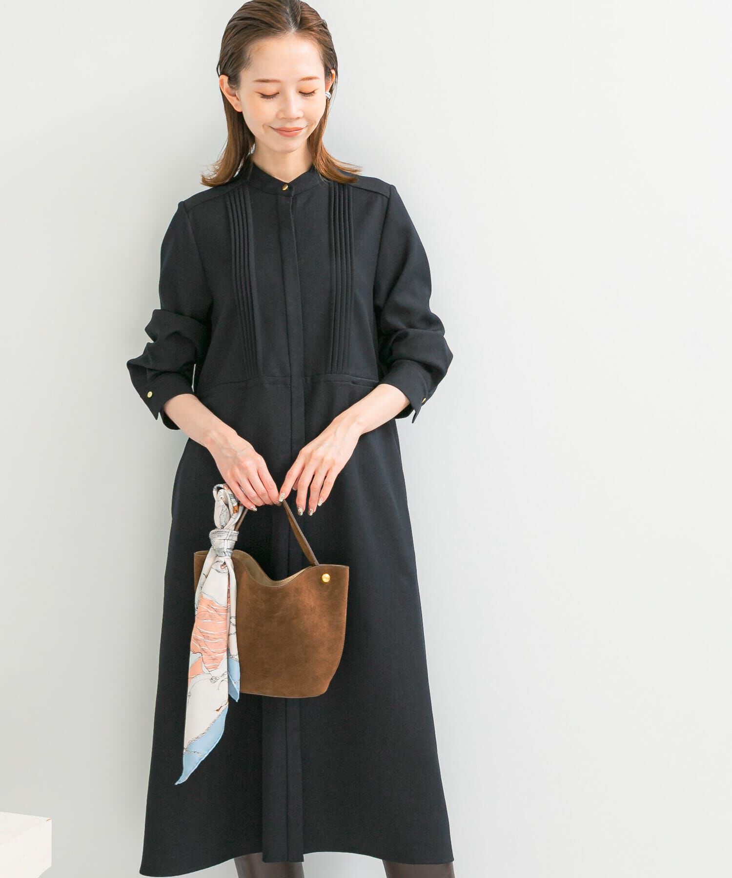 URBAN RESEARCH ROSSO「ピンタックストレートワンピース」|ワンピース|