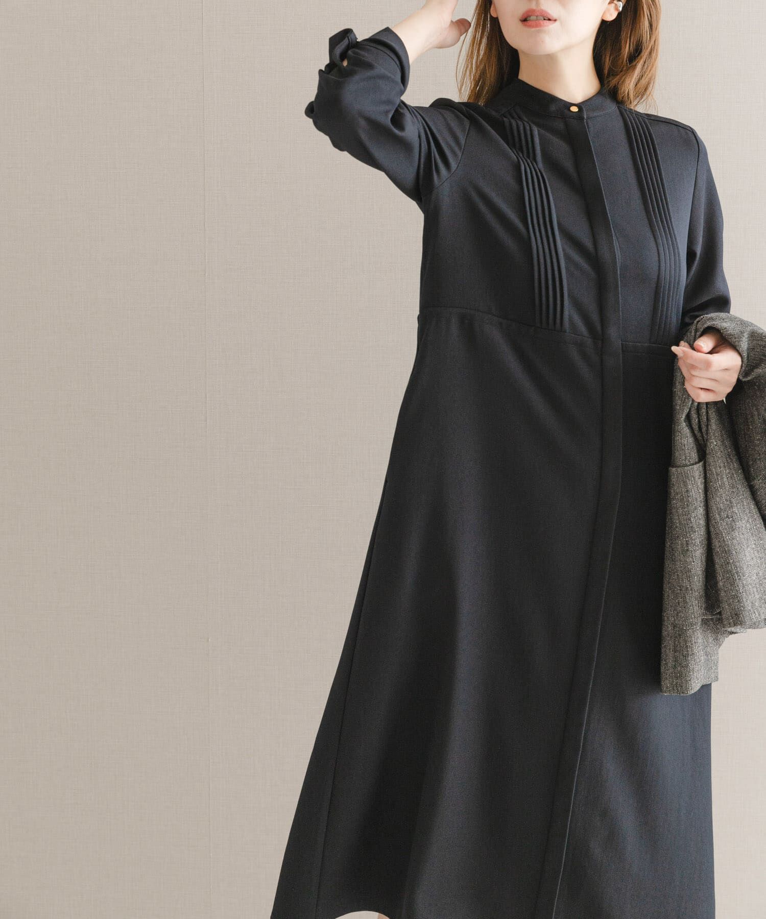 URBAN RESEARCH ROSSO「ピンタックストレートワンピース」|ワンピース|