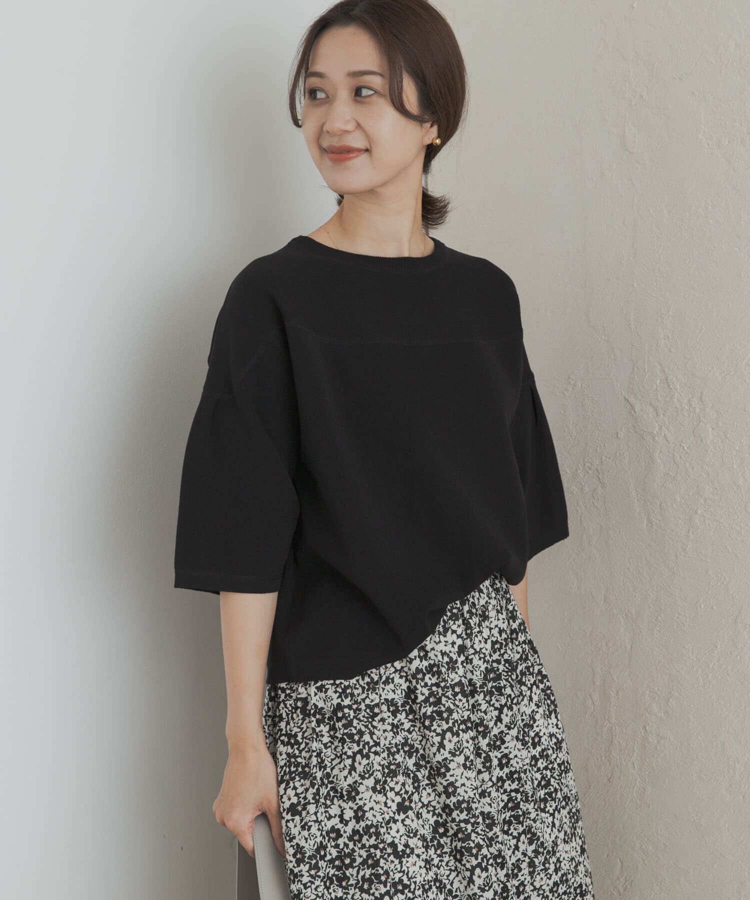 URBAN RESEARCH DOORS「ダブルジャガードボートネックニット」|ニット・セーター|