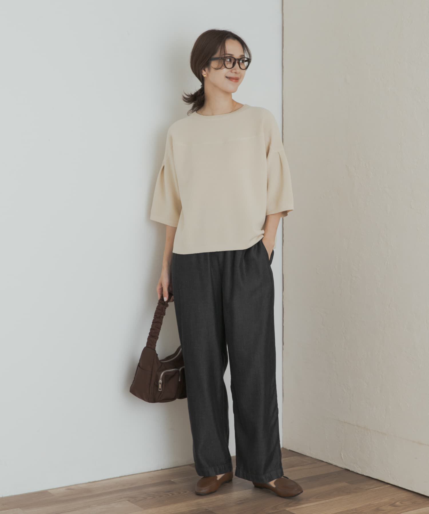 URBAN RESEARCH DOORS「ダブルジャガードボートネックニット」|ニット・セーター|