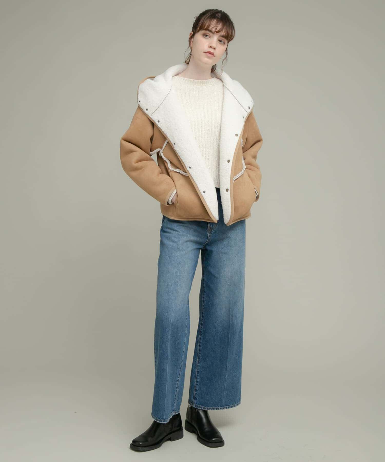 Sonny Label 「ムートンリバーシブルフーディーコート」|その他|