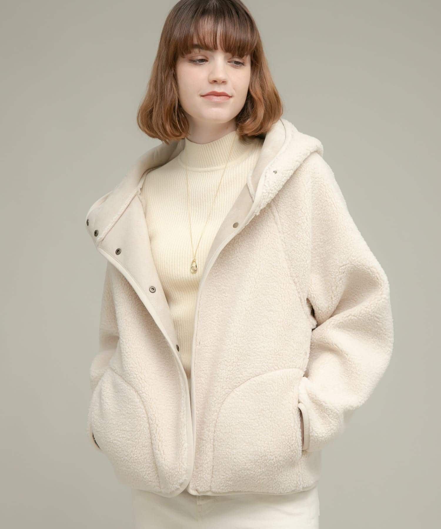 Sonny Label 「ムートンリバーシブルフーディーコート」|その他|