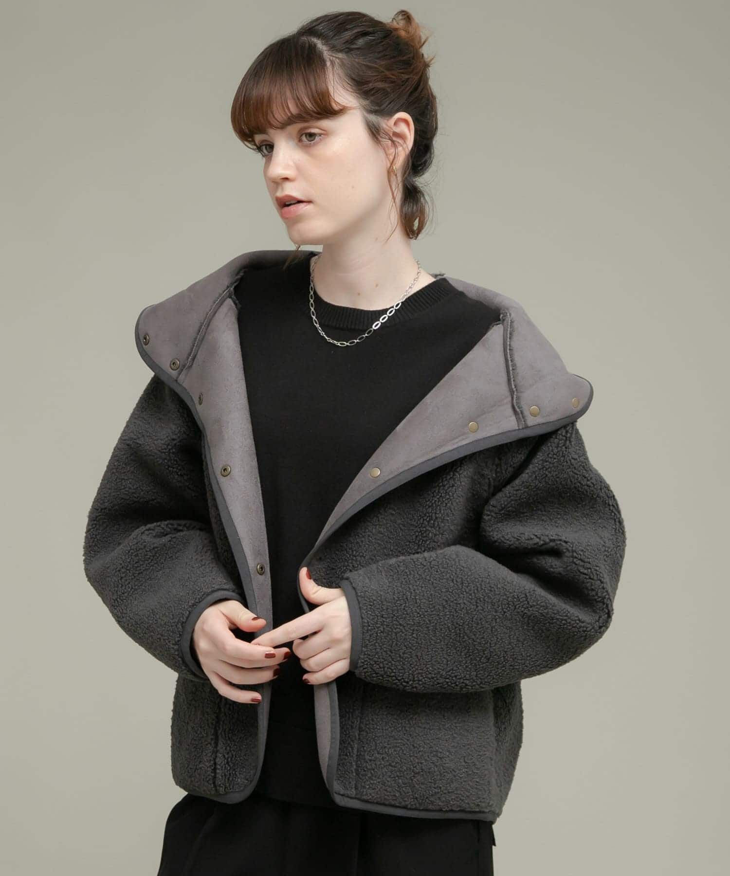 Sonny Label 「ムートンリバーシブルフーディーコート」|その他|