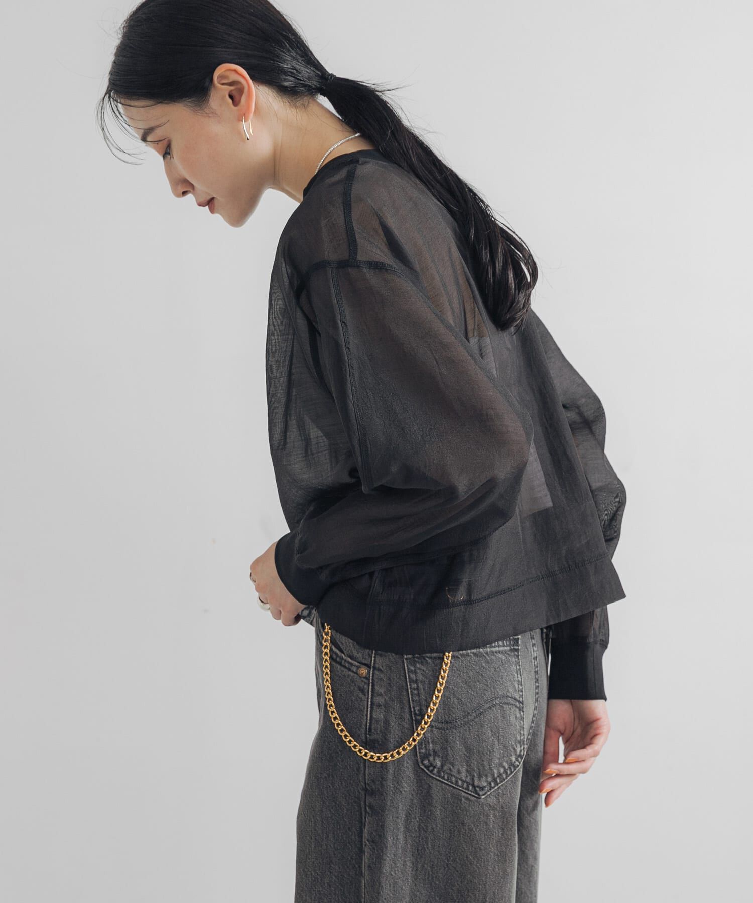 URBAN RESEARCH「オーガンジーシアートップス」|Tシャツ・カットソー|