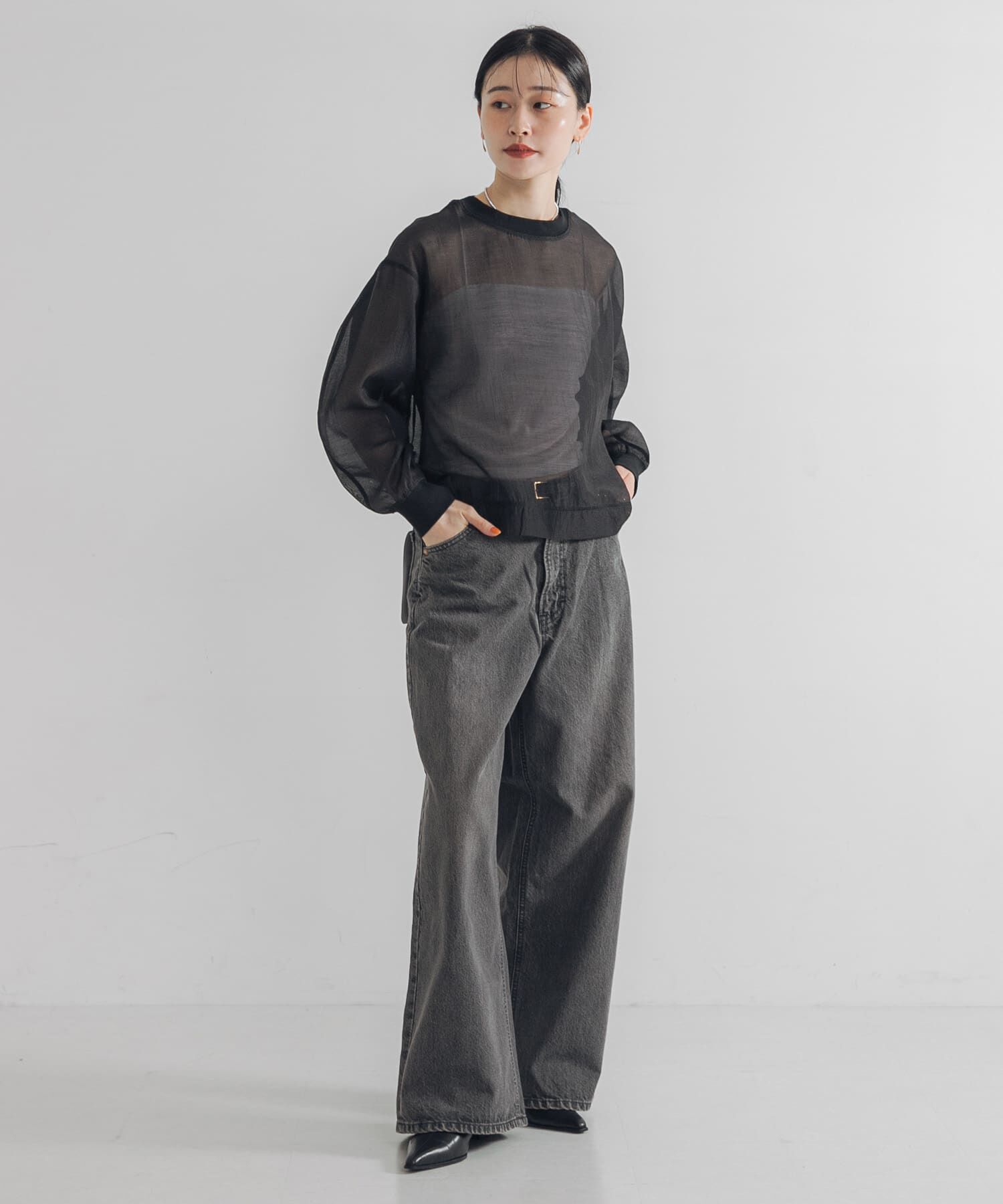 URBAN RESEARCH「オーガンジーシアートップス」|Tシャツ・カットソー|