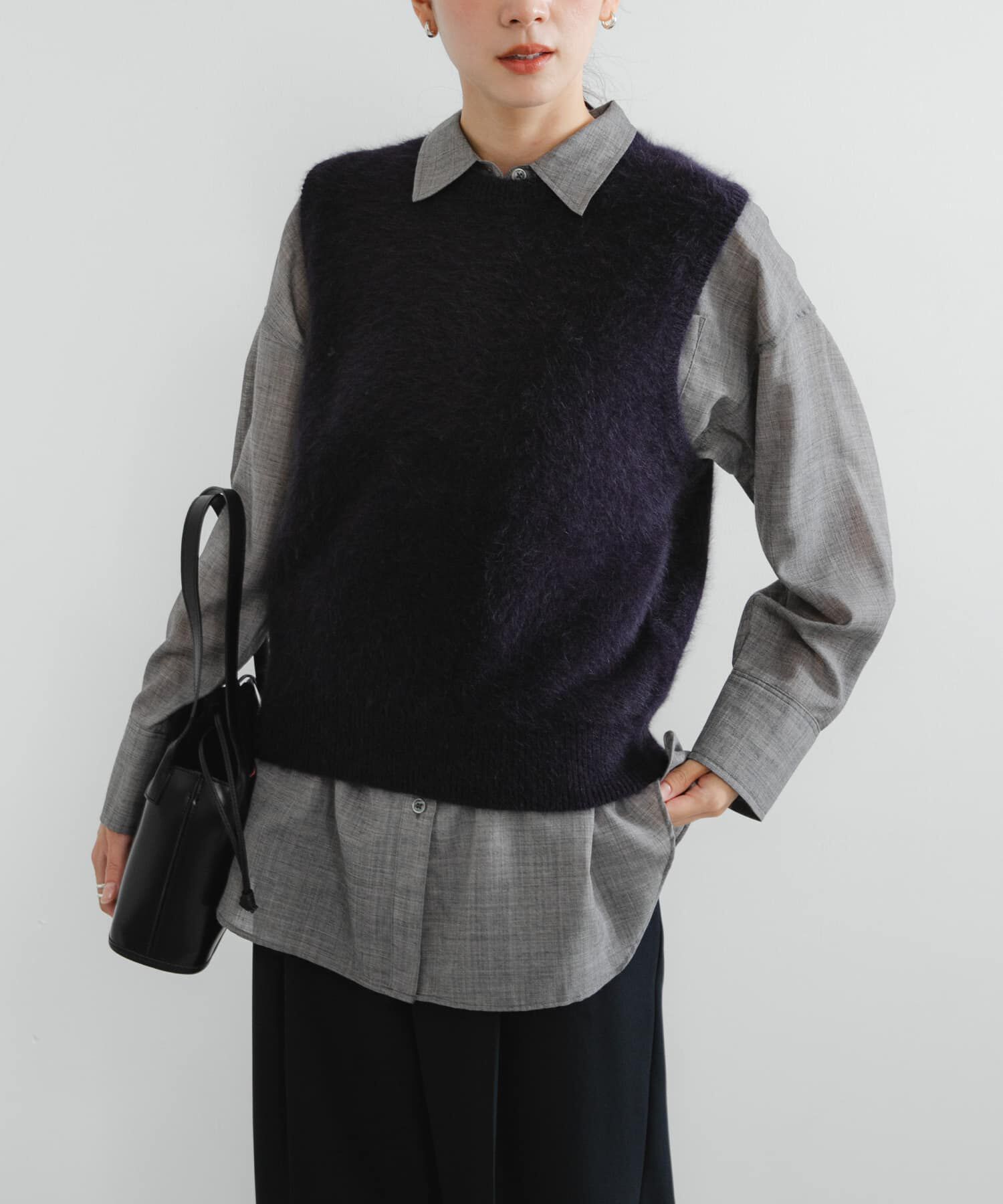 URBAN RESEARCH「FOX/CASHMEREクルーネックベスト」|ベスト・ジレ|