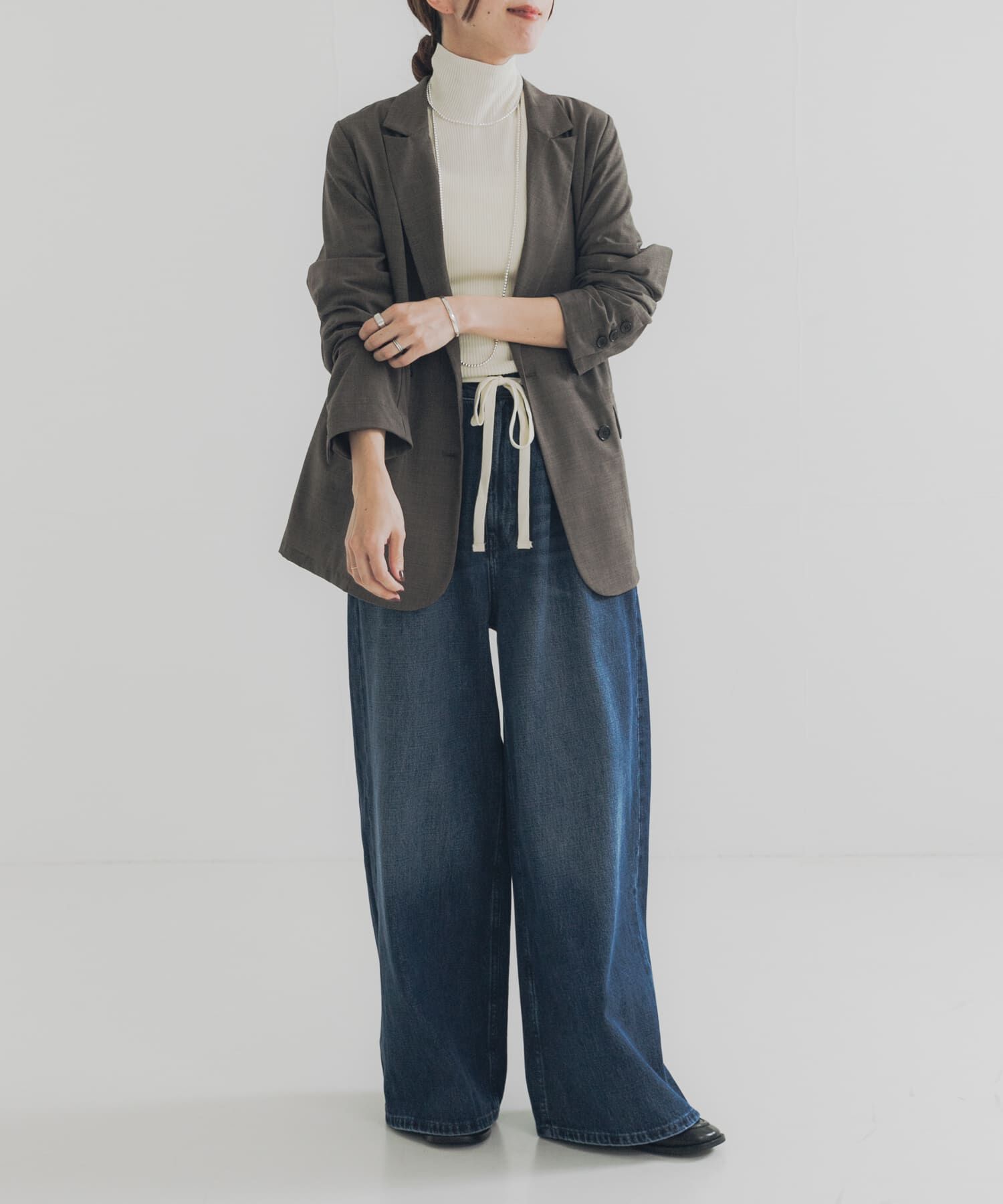 URBAN RESEARCH「デニムイージーワイドパンツ」|デニム|