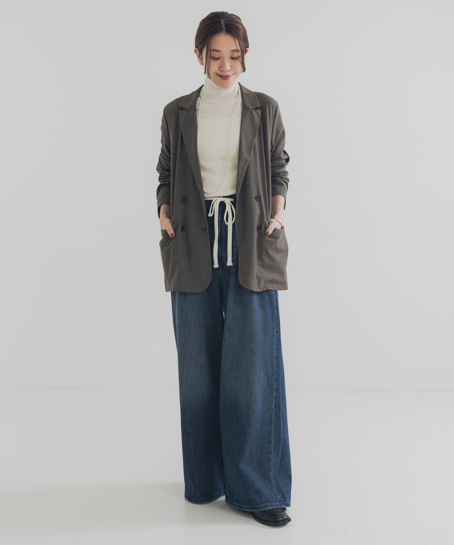 URBAN RESEARCH「デニムイージーワイドパンツ」|デニム|