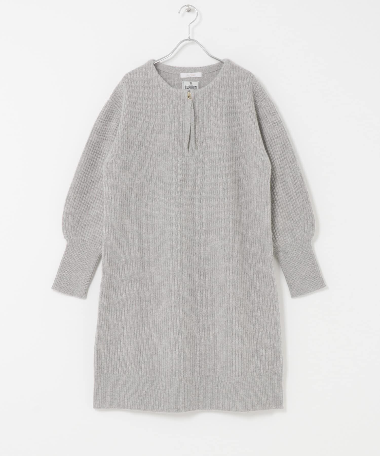 URBAN RESEARCH ROSSO「F by ROSSO　ハミルトン片畦ハーフZIPミニワンピース」|ワンピース|