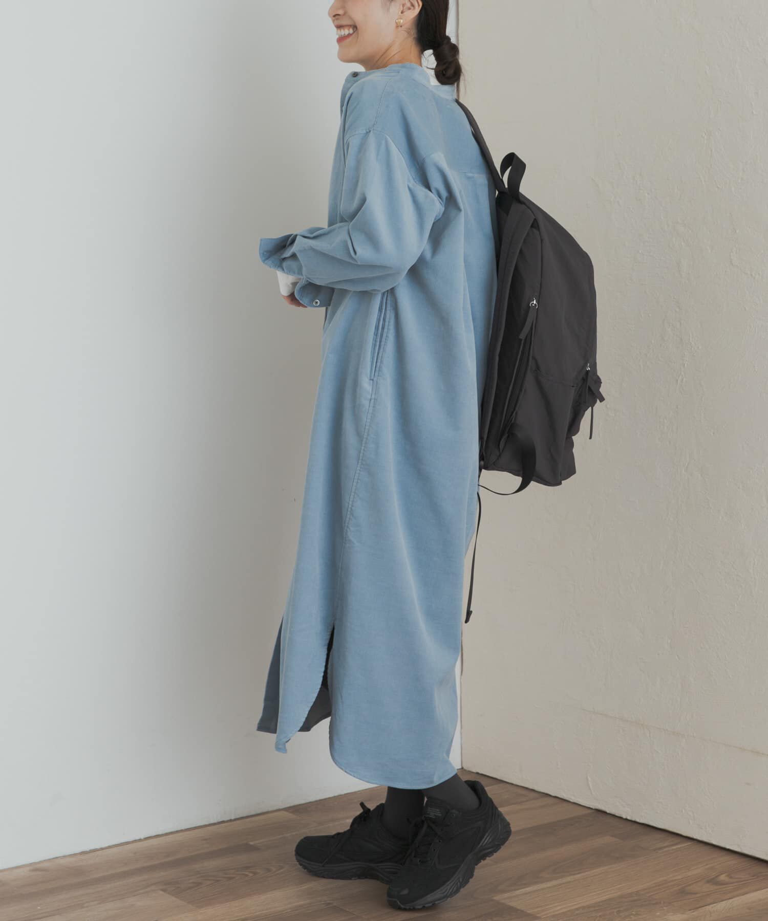 URBAN RESEARCH DOORS「『WEB/一部店舗限定カラー』『UR TECH』コーデュロイシャツワンピース」|ワンピース|
