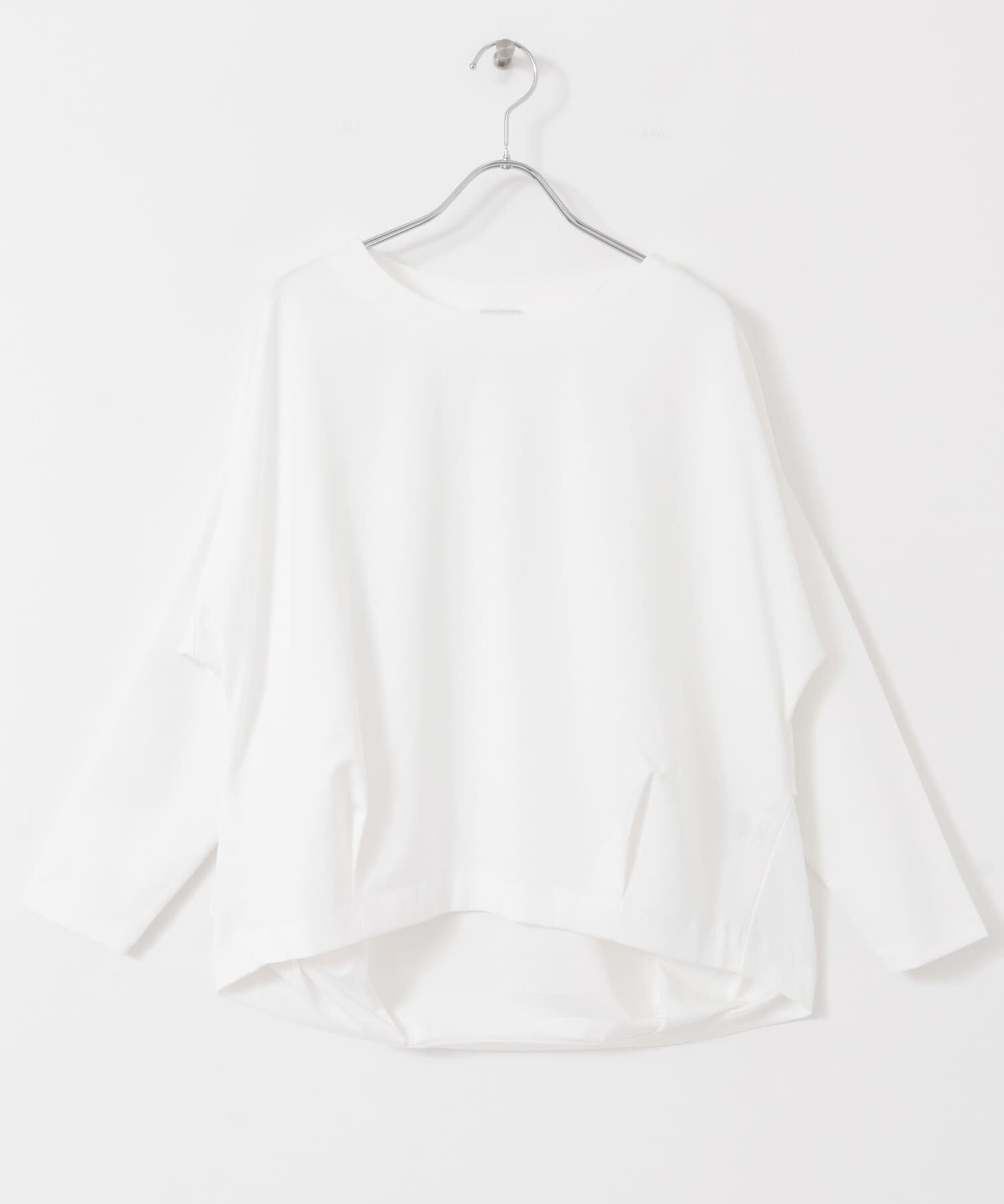 URBAN RESEARCH DOORS「コットンバックタック長袖プルオーバー」|Tシャツ・カットソー|