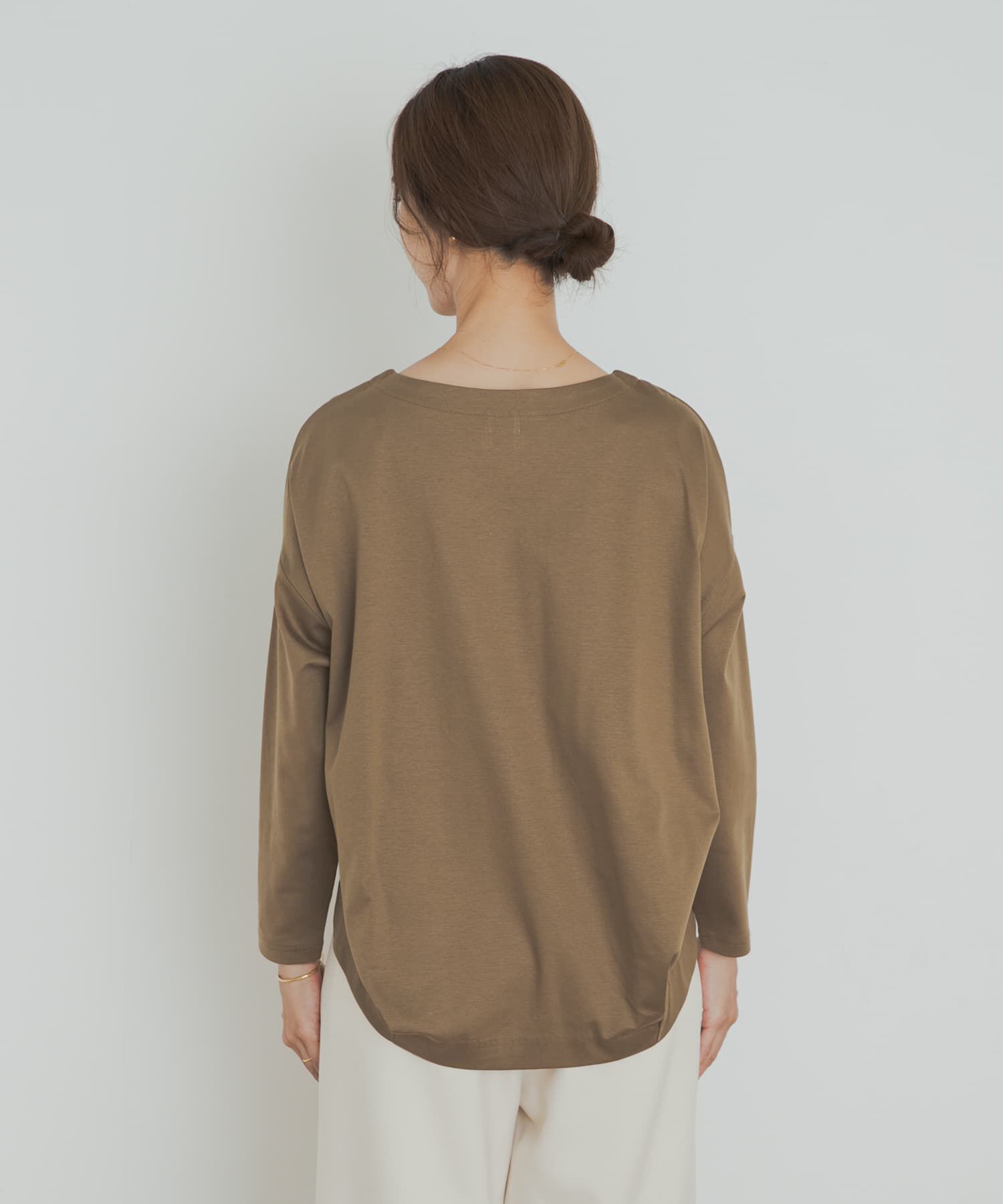 URBAN RESEARCH DOORS「コットンバックタック長袖プルオーバー」|Tシャツ・カットソー|