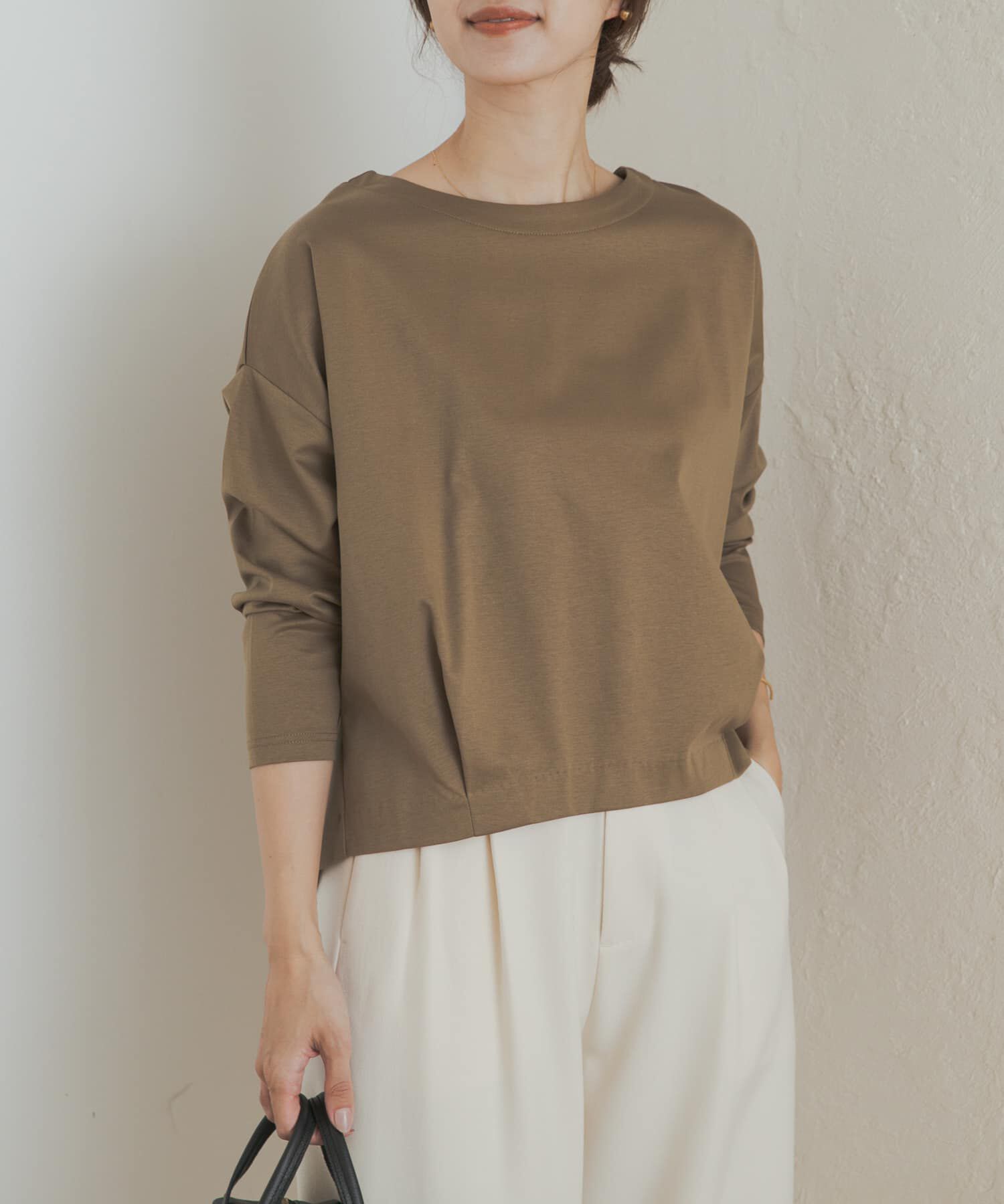 URBAN RESEARCH DOORS「コットンバックタック長袖プルオーバー」|Tシャツ・カットソー|