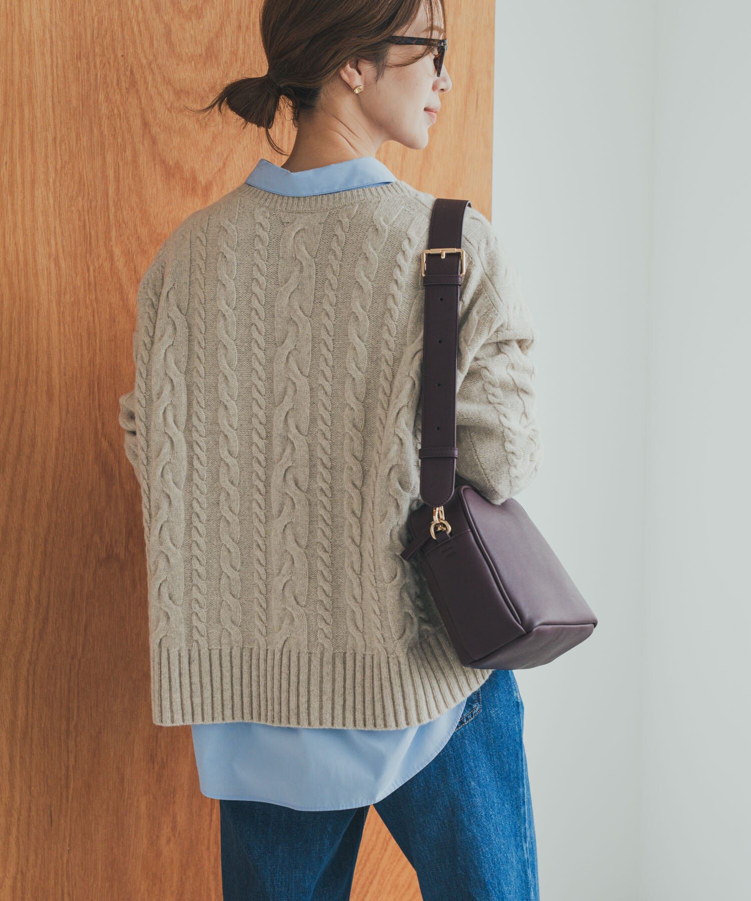 URBAN RESEARCH DOORS「ハミルトンウールアラン柄プルオ-バー」|ニット・セーター|