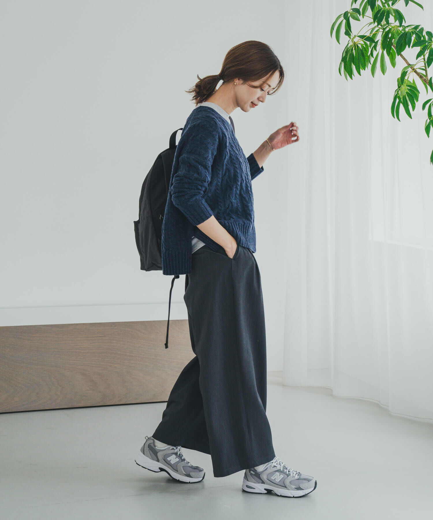 URBAN RESEARCH DOORS「ハミルトンウールアラン柄プルオ-バー」|ニット・セーター|