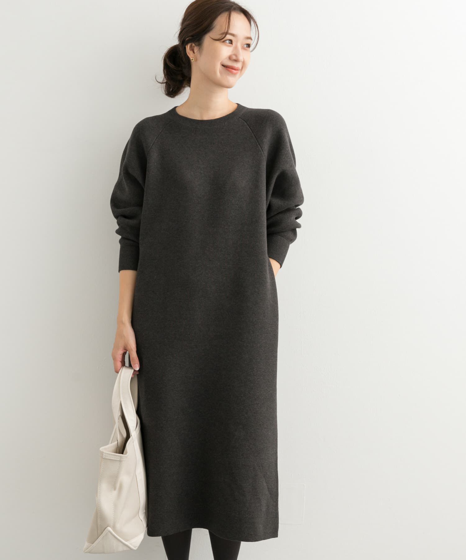 URBAN RESEARCH DOORS「スウェットライクニットワンピース」|ワンピース|