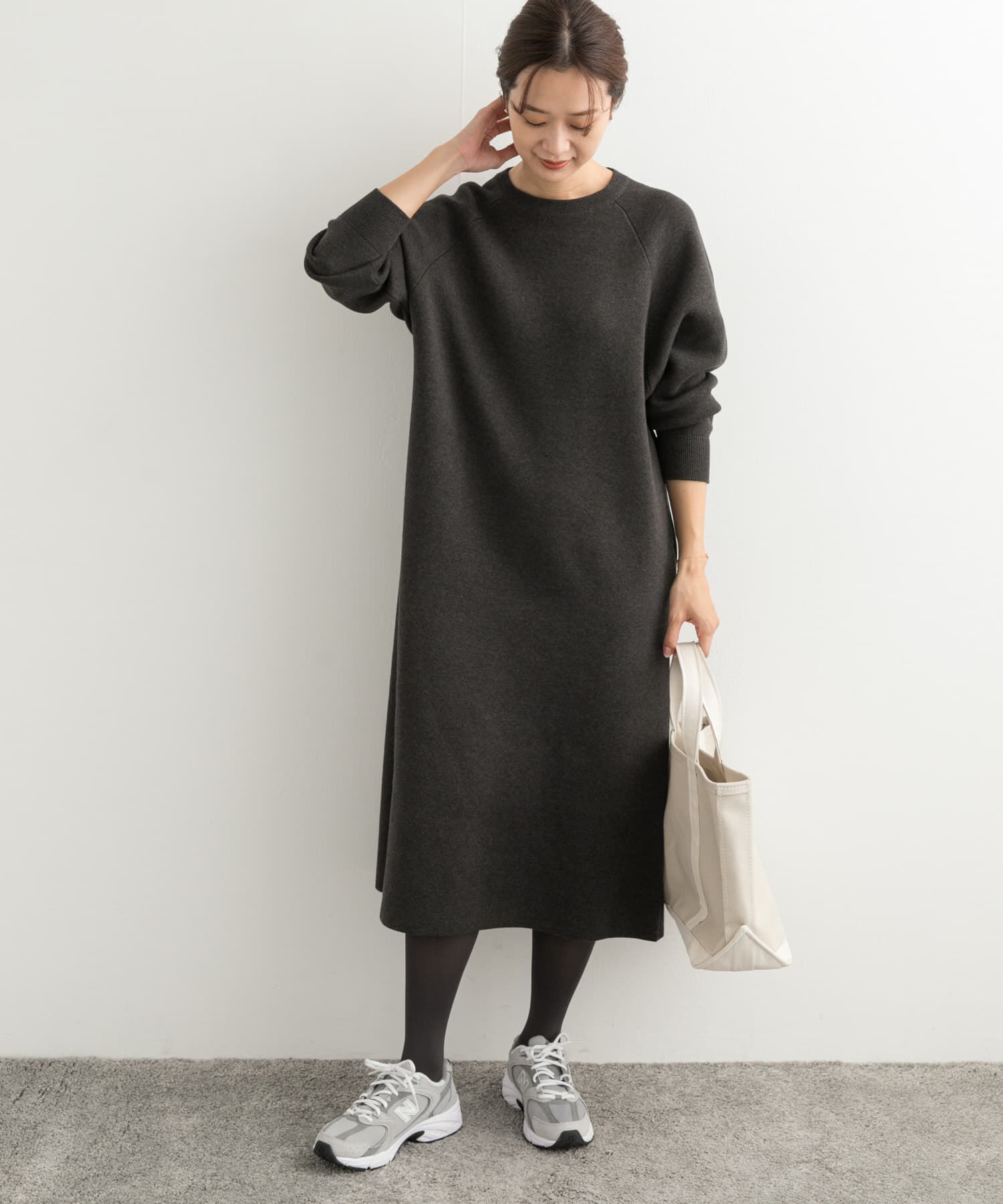 URBAN RESEARCH DOORS「スウェットライクニットワンピース」|ワンピース|