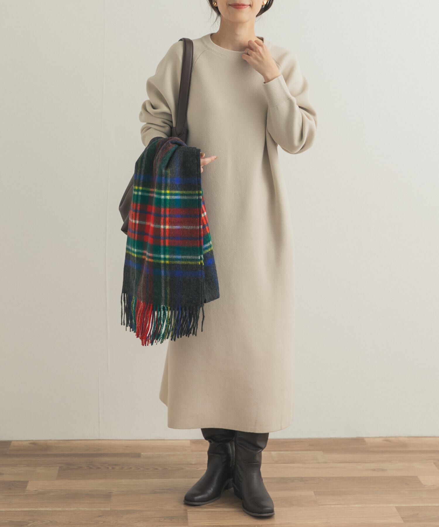 URBAN RESEARCH DOORS「スウェットライクニットワンピース」|ワンピース|