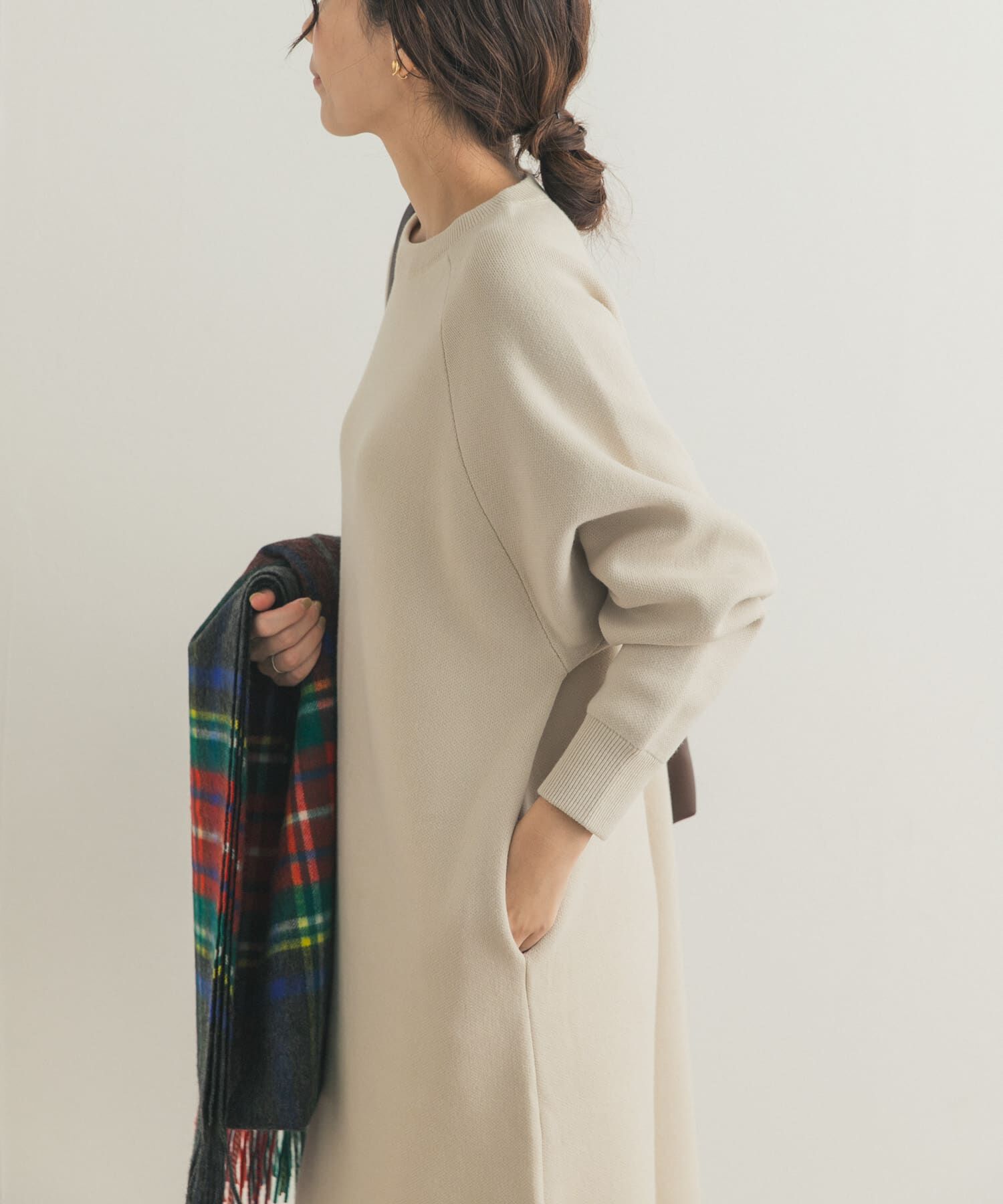 URBAN RESEARCH DOORS「スウェットライクニットワンピース」|ワンピース|