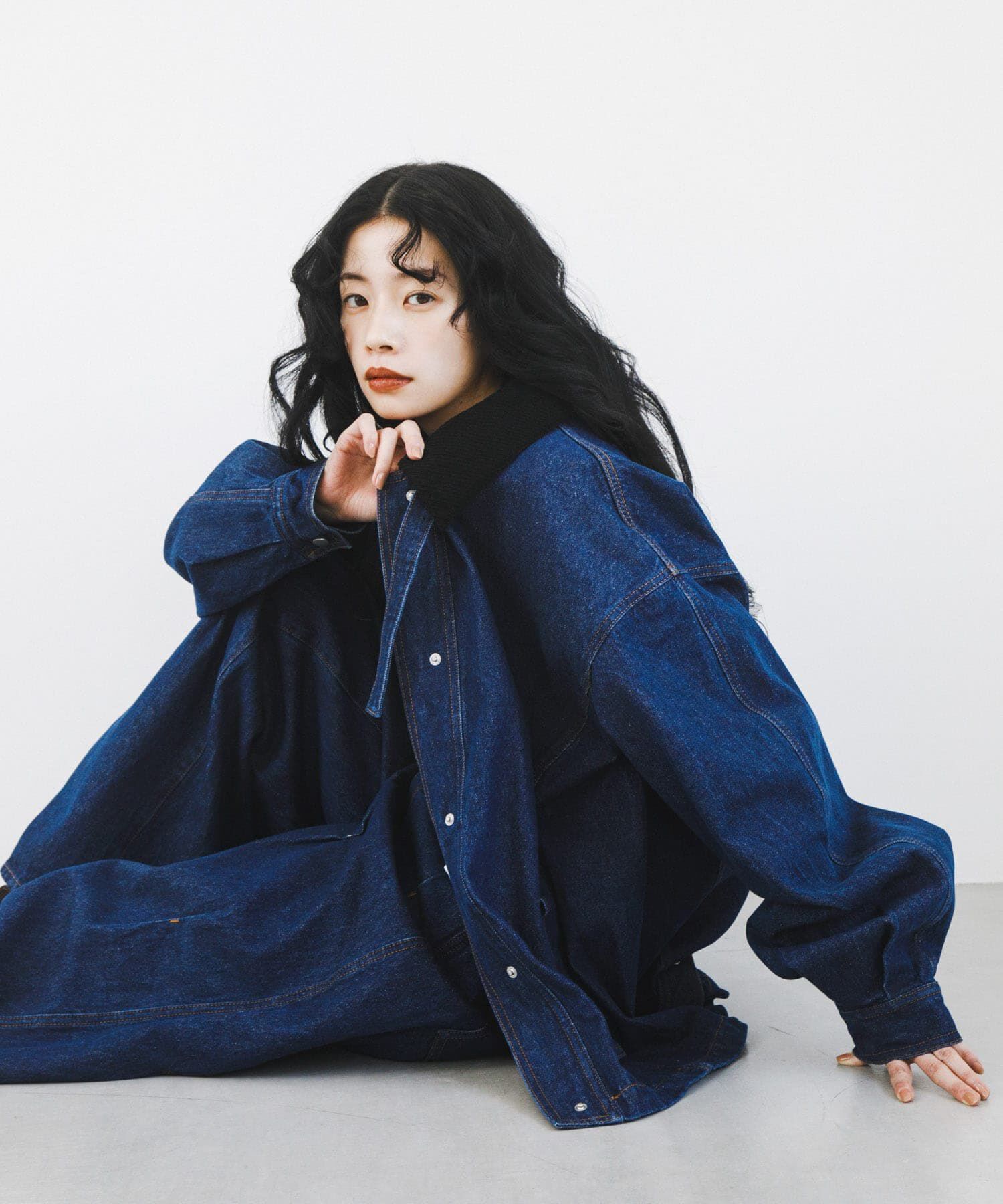  「2WAYカラーデニムブルゾン」|ブルゾン・スタジャン|