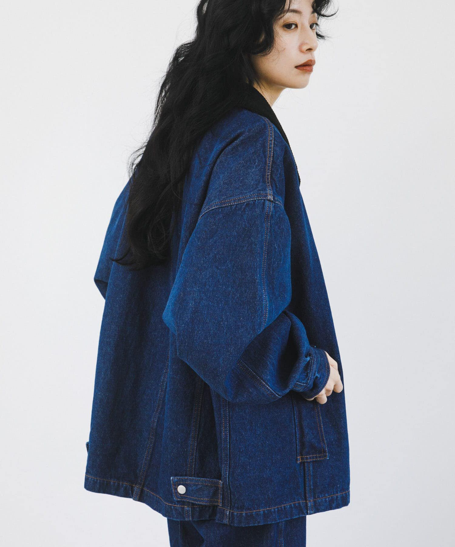  「2WAYカラーデニムブルゾン」|ブルゾン・スタジャン|