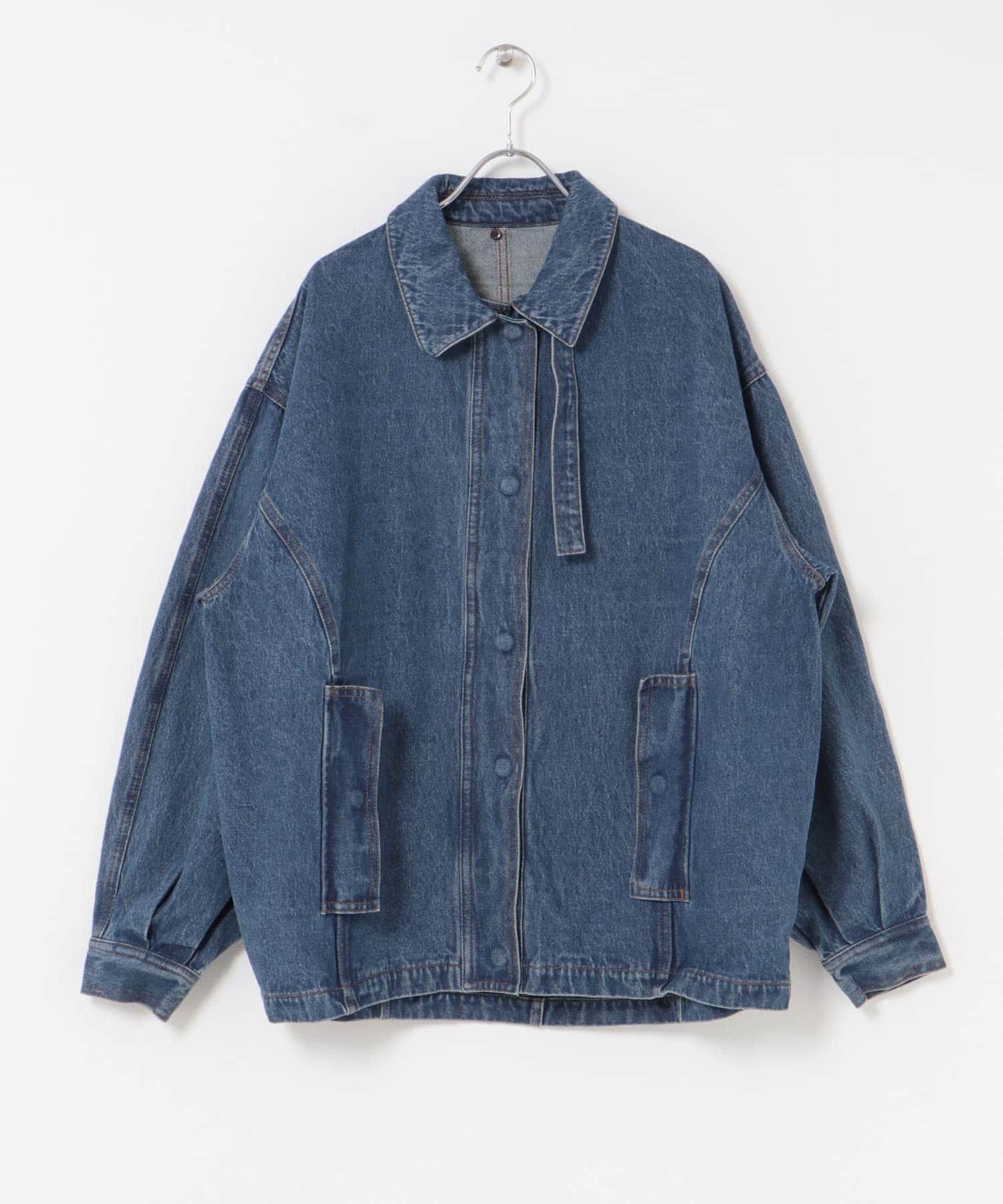  「2WAYカラーデニムブルゾン」|ブルゾン・スタジャン|