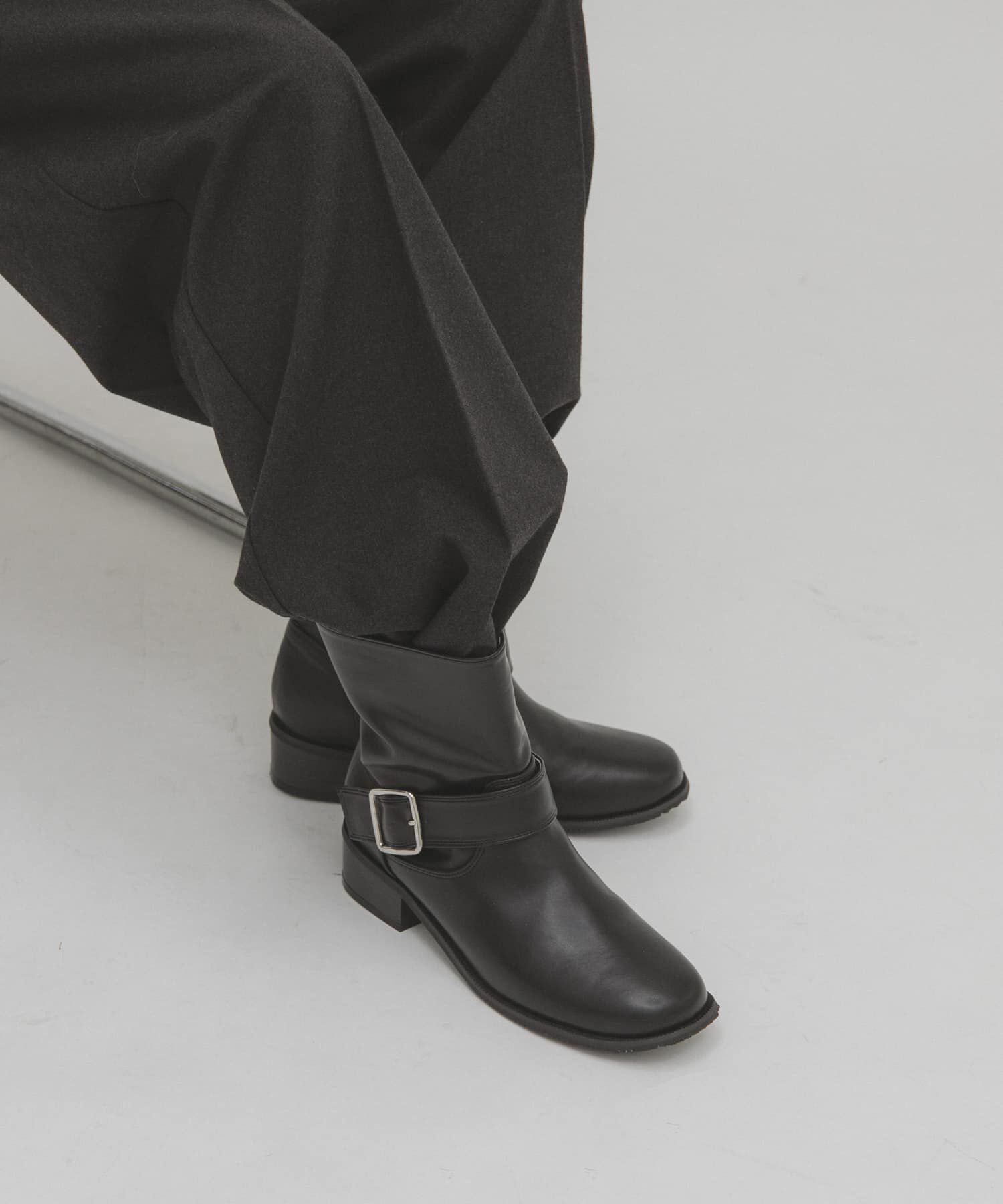  「エンジニアショートブーツ」|ショートブーツ|