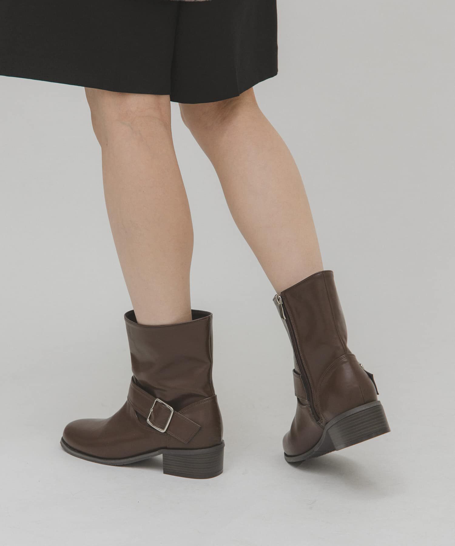  「エンジニアショートブーツ」|ショートブーツ|