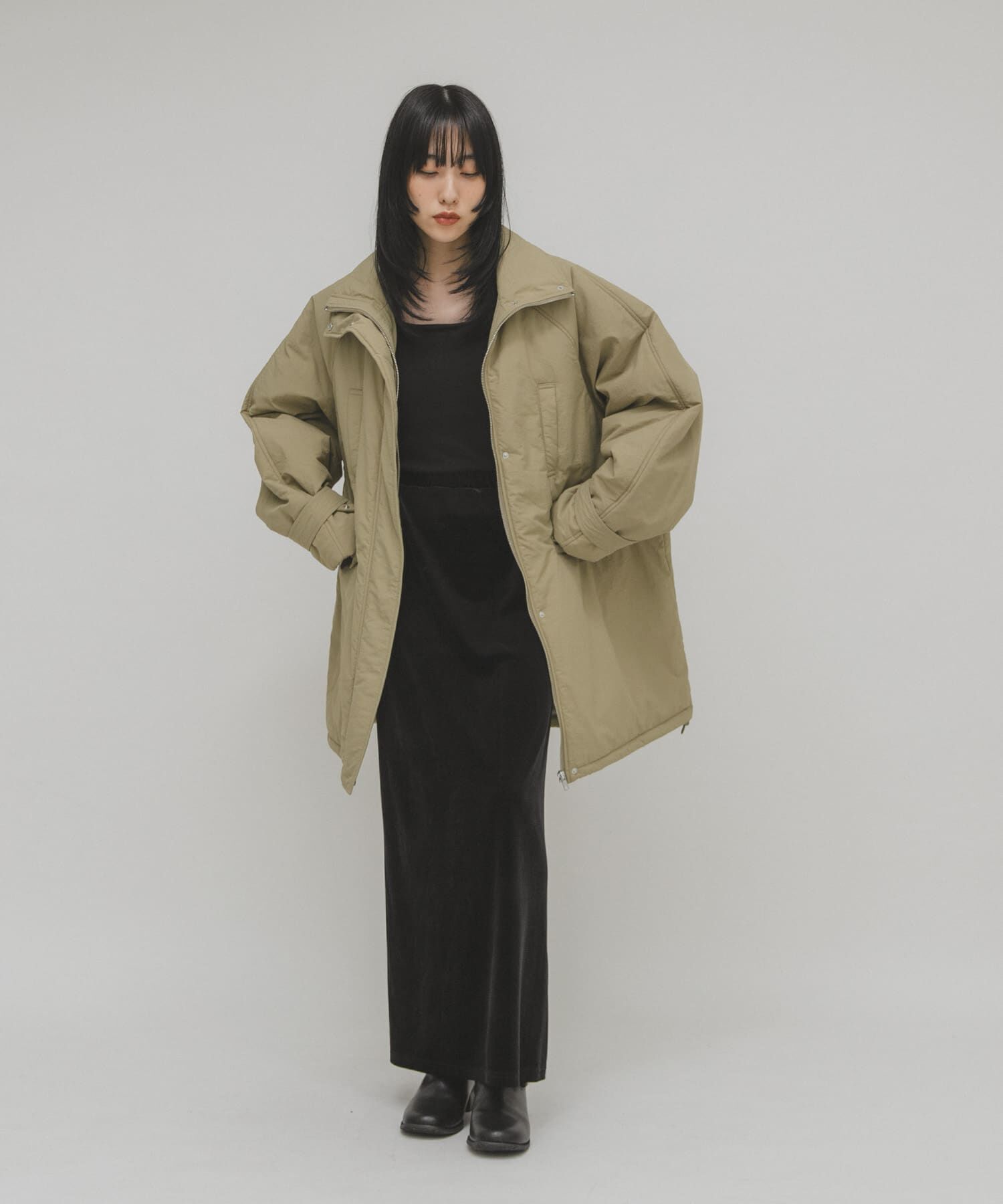  「モンスターパテッドミドルコート」|ダウン|